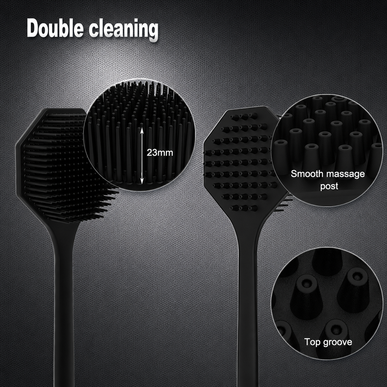 Brevon Silicone Body Scrubber - Advanced Series
