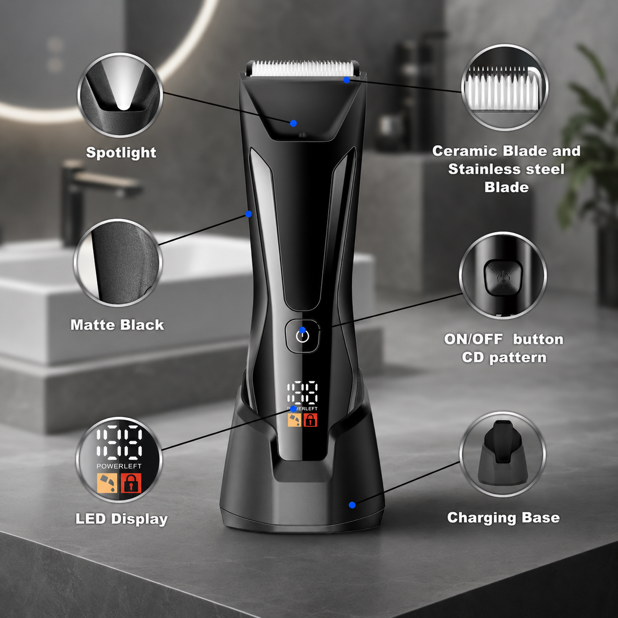 Brevon Waterproof Body Trimmer - Elite Series